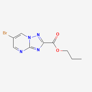 molecular formula C9H9BrN4O2 B5167432 Propyl 6-bromo-[1,2,4]triazolo[1,5-a]pyrimidine-2-carboxylate 