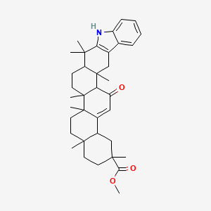 molecular formula C37H49NO3 B5167744 Methyl 2,13,13,17,18,21,24-heptamethyl-29-oxo-11-azaheptacyclo[15.12.0.02,14.04,12.05,10.018,27.021,26]nonacosa-4(12),5,7,9,27-pentaene-24-carboxylate 