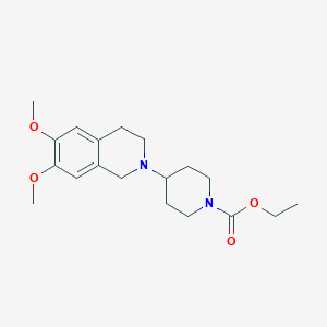 molecular formula C19H28N2O4 B5167855 ethyl 4-(6,7-dimethoxy-3,4-dihydro-2(1H)-isoquinolinyl)-1-piperidinecarboxylate 