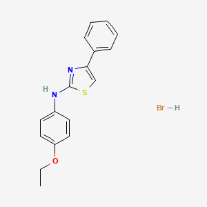 molecular formula C17H17BrN2OS B5167879 N-(4-ethoxyphenyl)-4-phenyl-1,3-thiazol-2-amine;hydrobromide 
