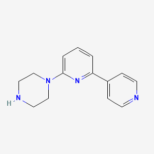 molecular formula C14H16N4 B5168196 6-(Piperazin-1-yl)-2,4'-bipyridine 