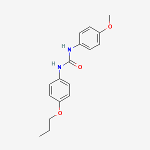 molecular formula C17H20N2O3 B5168210 1-(4-methoxyphenyl)-3-(4-propoxyphenyl)urea 
