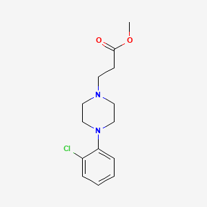 molecular formula C14H19ClN2O2 B5168252 Methyl 3-[4-(2-chlorophenyl)piperazin-1-yl]propanoate 