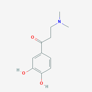 molecular formula C11H15NO3 B051683 1-(3,4-Dihydroxyphenyl)-3-(dimethylamino)propan-1-one CAS No. 112744-61-3