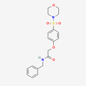 molecular formula C19H22N2O5S B5168332 N-benzyl-2-(4-morpholin-4-ylsulfonylphenoxy)acetamide 