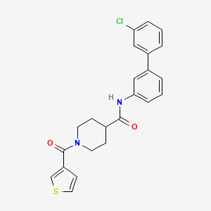 molecular formula C23H21ClN2O2S B5168463 N-(3'-chloro-3-biphenylyl)-1-(3-thienylcarbonyl)-4-piperidinecarboxamide 