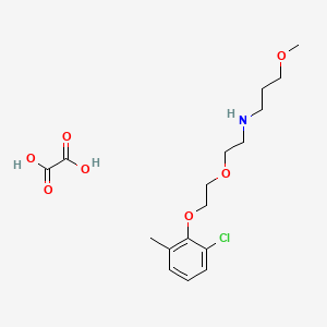molecular formula C17H26ClNO7 B5168515 N-[2-[2-(2-chloro-6-methylphenoxy)ethoxy]ethyl]-3-methoxypropan-1-amine;oxalic acid 
