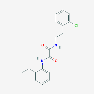 molecular formula C18H19ClN2O2 B5168569 N'-[2-(2-CHLOROPHENYL)ETHYL]-N-(2-ETHYLPHENYL)ETHANEDIAMIDE 
