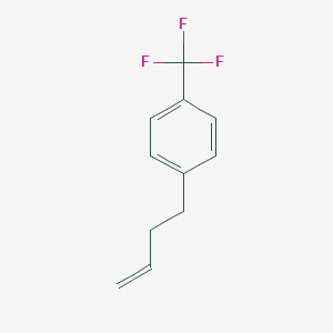 molecular formula C11H11F3 B051686 4-[(4-Trifluoromethyl)phenyl]-1-butene CAS No. 113170-92-6