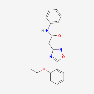 2-[5-(2-ethoxyphenyl)-1,2,4-oxadiazol-3-yl]-N-phenylacetamide