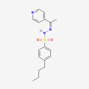 4-butyl-N'-[1-(4-pyridinyl)ethylidene]benzenesulfonohydrazide