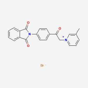1-{2-[4-(1,3-dioxo-1,3-dihydro-2H-isoindol-2-yl)phenyl]-2-oxoethyl}-3-methylpyridinium bromide