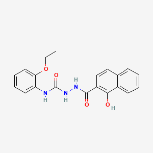 molecular formula C20H19N3O4 B5168858 N-(2-ethoxyphenyl)-2-(1-hydroxy-2-naphthoyl)hydrazinecarboxamide 