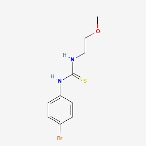 molecular formula C10H13BrN2OS B5169173 1-(4-Bromophenyl)-3-(2-methoxyethyl)thiourea 