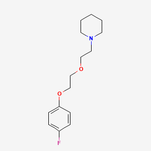 molecular formula C15H22FNO2 B5169183 1-[2-[2-(4-fluorophenoxy)ethoxy]ethyl]piperidine 