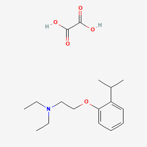 molecular formula C17H27NO5 B5169239 N,N-diethyl-2-(2-propan-2-ylphenoxy)ethanamine;oxalic acid 