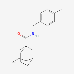 molecular formula C19H25NO B5169422 N-[(4-methylphenyl)methyl]adamantane-1-carboxamide 