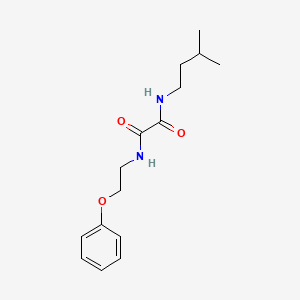molecular formula C15H22N2O3 B5169472 N-(3-methylbutyl)-N'-(2-phenoxyethyl)oxamide 
