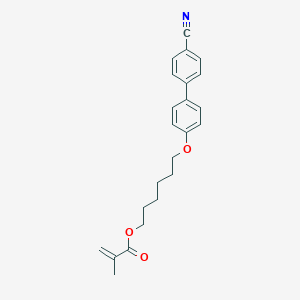 molecular formula C23H25NO3 B051697 6-[4-(4-Cyanophenyl)phenoxy]hexyl methacrylate CAS No. 117318-91-9