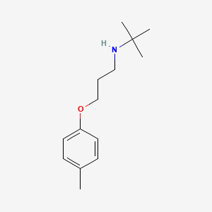 molecular formula C14H23NO B5169775 2-methyl-N-[3-(4-methylphenoxy)propyl]propan-2-amine 