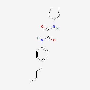 molecular formula C17H24N2O2 B5169806 N'-(4-butylphenyl)-N-cyclopentyloxamide 