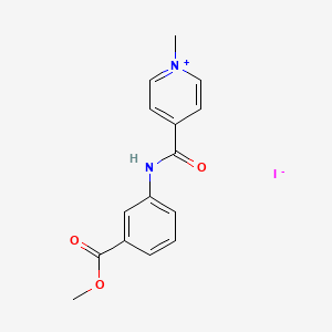 molecular formula C15H15IN2O3 B5170022 Methyl 3-[(1-methylpyridin-1-ium-4-carbonyl)amino]benzoate;iodide 