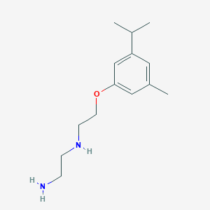 molecular formula C14H24N2O B5170237 N'-[2-(3-methyl-5-propan-2-ylphenoxy)ethyl]ethane-1,2-diamine 