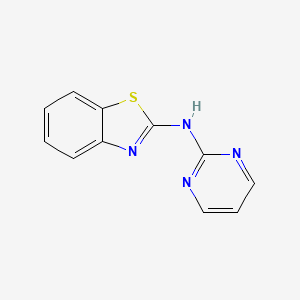 molecular formula C11H8N4S B5170559 N-(pyrimidin-2-yl)-1,3-benzothiazol-2-amine 