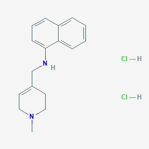 molecular formula C17H22Cl2N2 B5170609 N-[(1-methyl-3,6-dihydro-2H-pyridin-4-yl)methyl]naphthalen-1-amine;dihydrochloride 