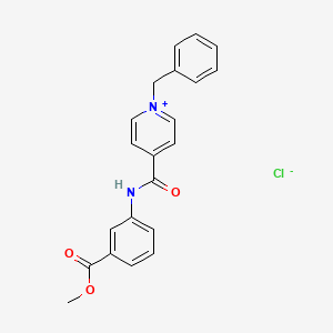 molecular formula C21H19ClN2O3 B5170612 Methyl 3-[(1-benzylpyridin-1-ium-4-carbonyl)amino]benzoate;chloride 