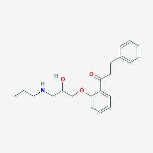 molecular formula C21H27NO3 B051707 Propafenone CAS No. 8002-74-2