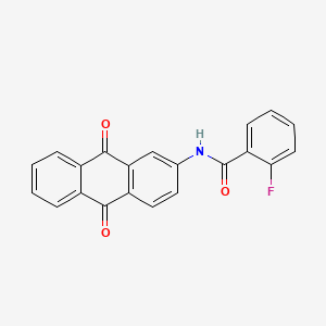 molecular formula C21H12FNO3 B5170945 N-(9,10-dioxo-9,10-dihydroanthracen-2-yl)-2-fluorobenzamide 