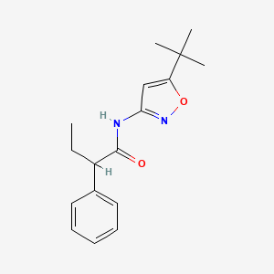 molecular formula C17H22N2O2 B5171154 N-(5-(tert-Butyl)isoxazol-3-yl)-2-phenylbutanamide 