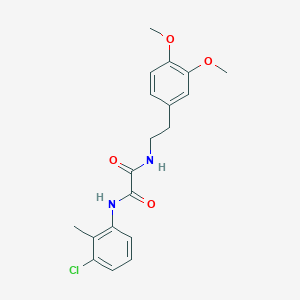 molecular formula C19H21ClN2O4 B5171240 N'-(3-chloro-2-methylphenyl)-N-[2-(3,4-dimethoxyphenyl)ethyl]oxamide 