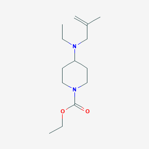 molecular formula C14H26N2O2 B5171277 Ethyl 4-[ethyl(2-methylprop-2-enyl)amino]piperidine-1-carboxylate 