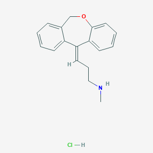 molecular formula C18H20ClNO B051716 Desmethyldoxepin hydrochloride, (Z)- CAS No. 124694-02-6