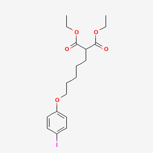 molecular formula C18H25IO5 B5171697 Diethyl 2-[5-(4-iodophenoxy)pentyl]propanedioate 