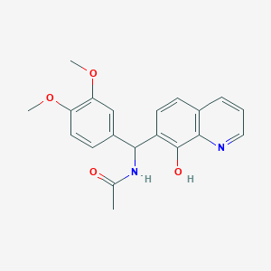 molecular formula C20H20N2O4 B5172270 N-[(3,4-dimethoxyphenyl)-(8-hydroxyquinolin-7-yl)methyl]acetamide 