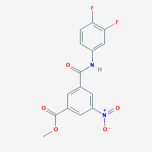 molecular formula C15H10F2N2O5 B5172336 Methyl 3-[(3,4-difluorophenyl)carbamoyl]-5-nitrobenzoate 