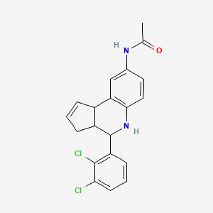 molecular formula C20H18Cl2N2O B5172485 N~1~-[4-(2,3-DICHLOROPHENYL)-3A,4,5,9B-TETRAHYDRO-3H-CYCLOPENTA[C]QUINOLIN-8-YL]ACETAMIDE 