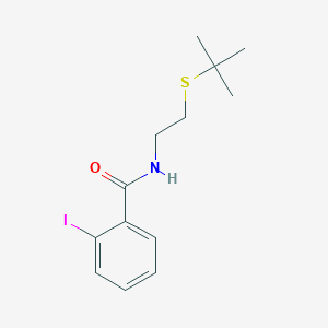 molecular formula C13H18INOS B5172755 N-(2-tert-butylsulfanylethyl)-2-iodobenzamide 