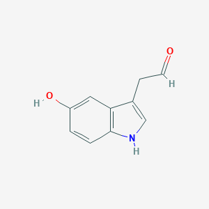 molecular formula C10H9NO2 B051728 5-Hydroxyindole-3-acetaldehyde CAS No. 1892-21-3