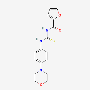 molecular formula C16H17N3O3S B5172847 N-({[4-(4-morpholinyl)phenyl]amino}carbonothioyl)-2-furamide 