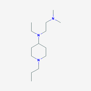 molecular formula C14H31N3 B5172858 N'-ethyl-N,N-dimethyl-N'-(1-propylpiperidin-4-yl)ethane-1,2-diamine 