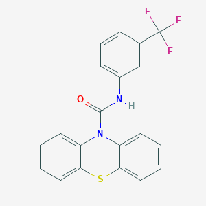 molecular formula C20H13F3N2OS B5172859 N-[3-(trifluoromethyl)phenyl]-10H-phenothiazine-10-carboxamide 