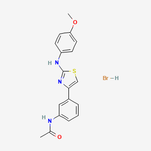 molecular formula C18H18BrN3O2S B5173296 N-[3-[2-(4-methoxyanilino)-1,3-thiazol-4-yl]phenyl]acetamide;hydrobromide 