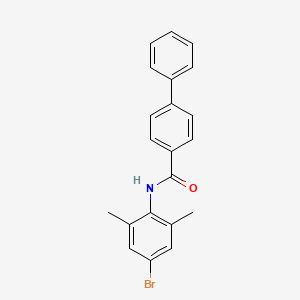 molecular formula C21H18BrNO B5173445 N-(4-bromo-2,6-dimethylphenyl)biphenyl-4-carboxamide 