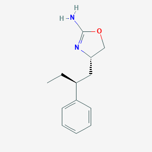 molecular formula C13H18N2O B051736 (S)-4-((S)-2-Phenyl-butyl)-4,5-dihydro-oxazol-2-ylamine CAS No. 1043495-96-0