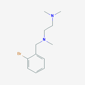 molecular formula C12H19BrN2 B5173641 N'-[(2-bromophenyl)methyl]-N,N,N'-trimethylethane-1,2-diamine 