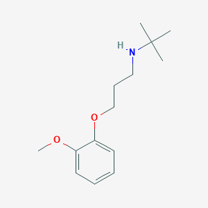 molecular formula C14H23NO2 B5173781 N-[3-(2-methoxyphenoxy)propyl]-2-methylpropan-2-amine 